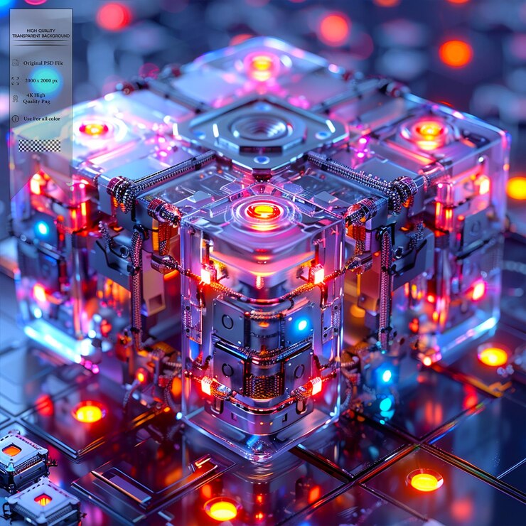PSD a decentralized digital ledger that records transactions on transparent background
