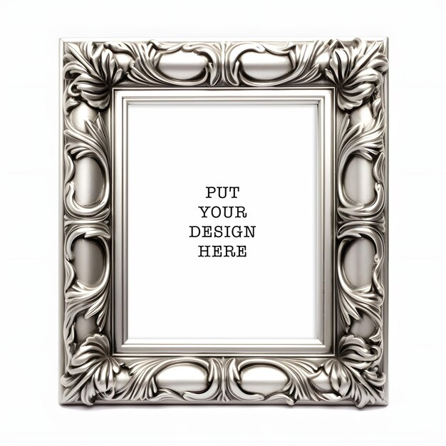 PSD decor frame frame design display frame rococoinspired mirror frame