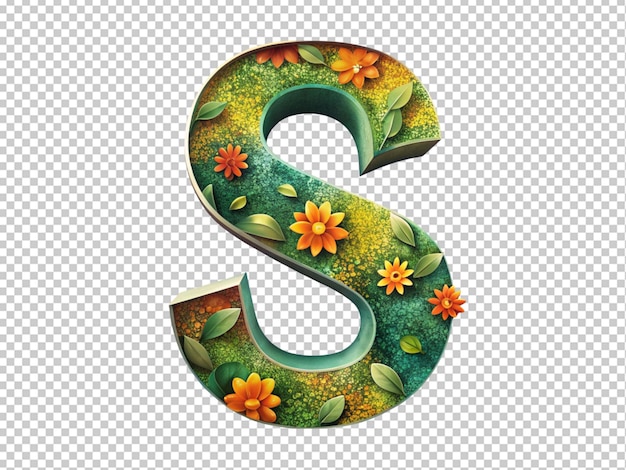 Decorated letter s