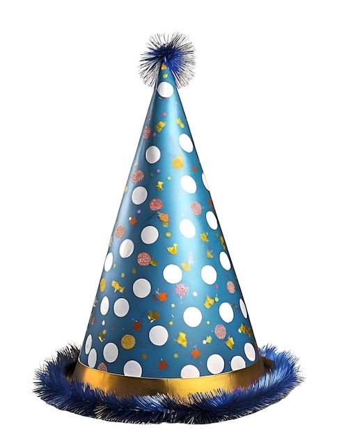 PSD decorated party hat