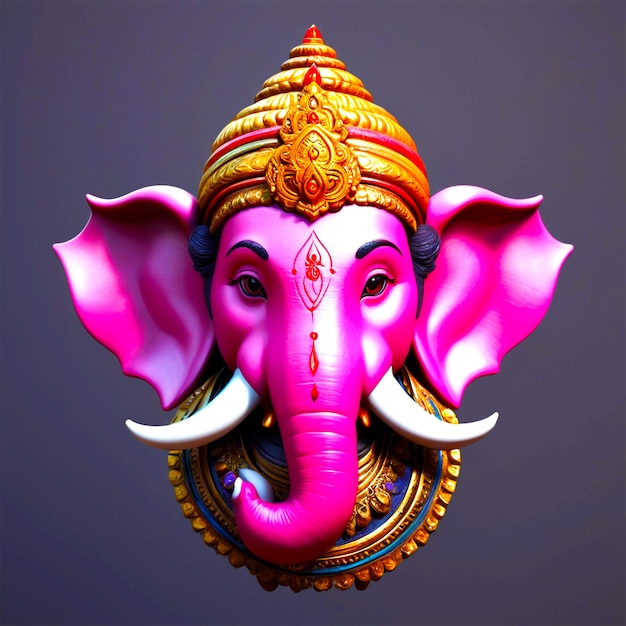 Decoratieve heer Ganesha voor Ganesh Chaturthi kaart