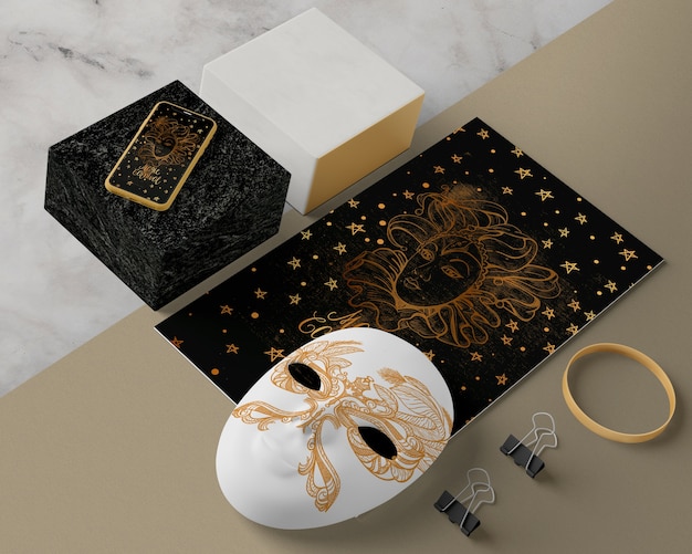 decorations and mask for carnival