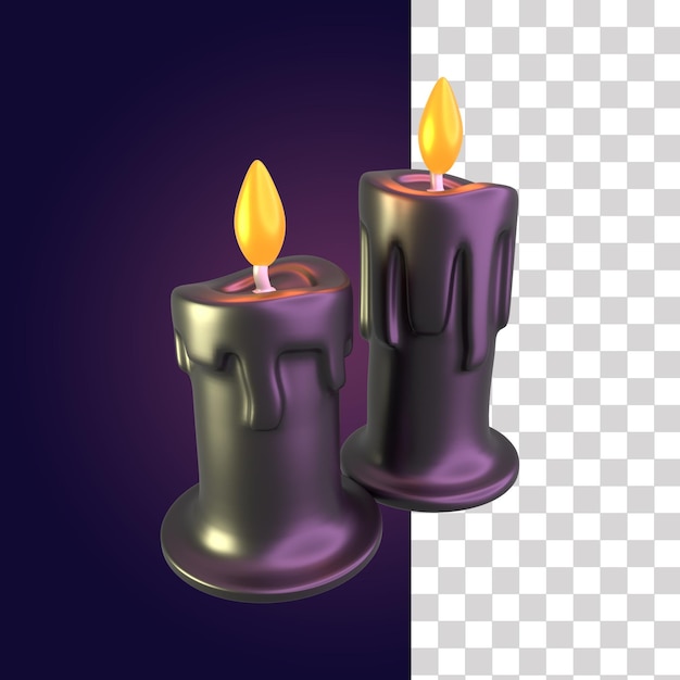 Decorative Candle 3D Icon
