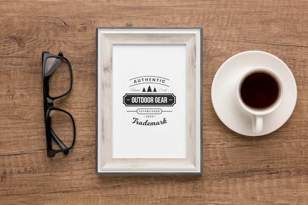 PSD decorative frame concept mock-up