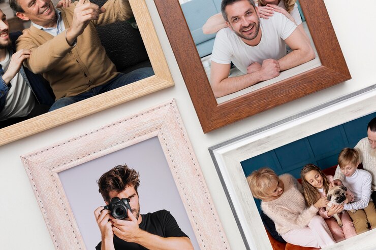 PSD decorative frame concept mock-up