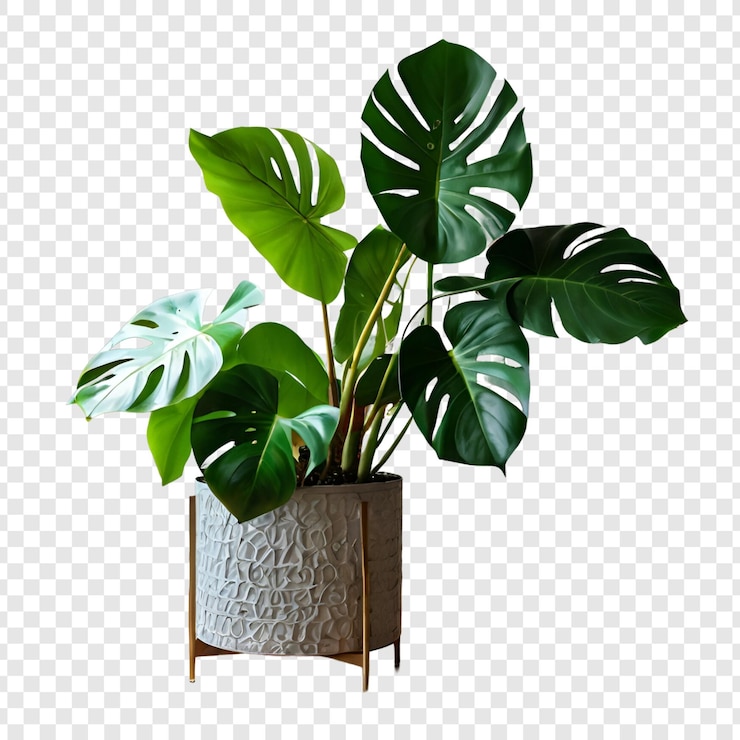 PSD 透明な背景に隔離された装飾的な家用植物