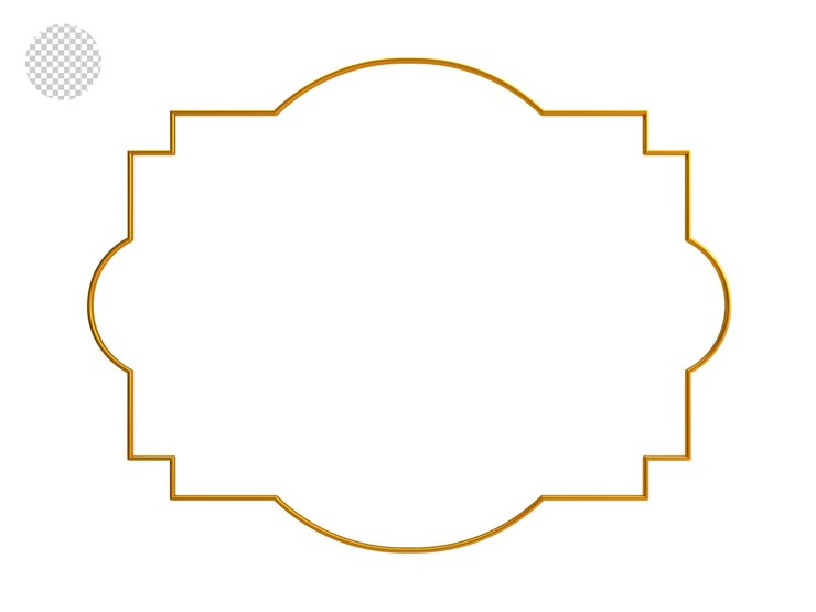 PSD decorative islamic frame golden frame decorative frame frame architecture window door