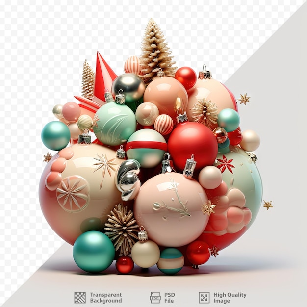 PSD decorative items for christmas