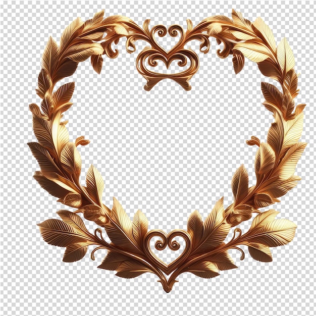 PSD decorative_laurel_wreath_transparent_background