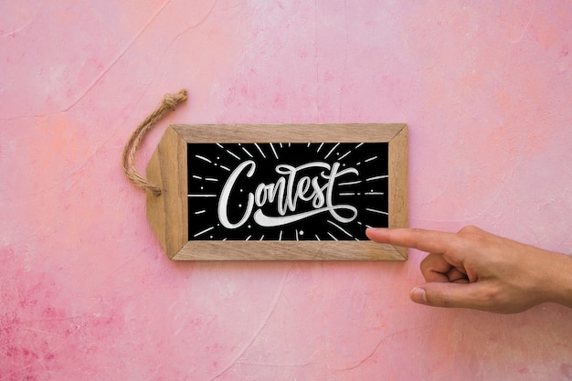 decorative quote and frame mockup concept