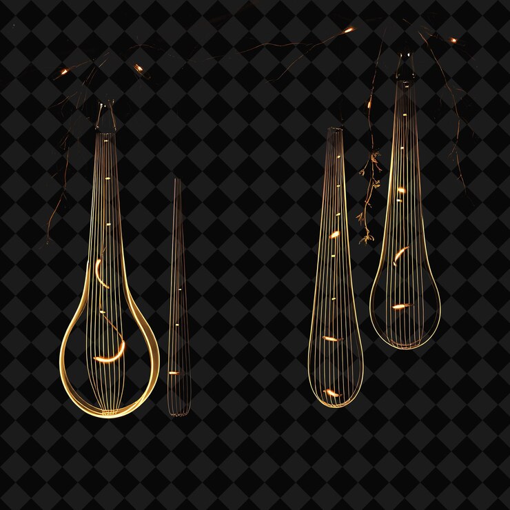 PSD decorative string oak twigs and river stones neon pulses through the twigs casting a soft glow th