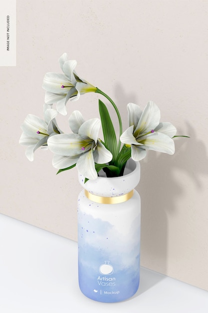 PSD decorative vase mockup perspective