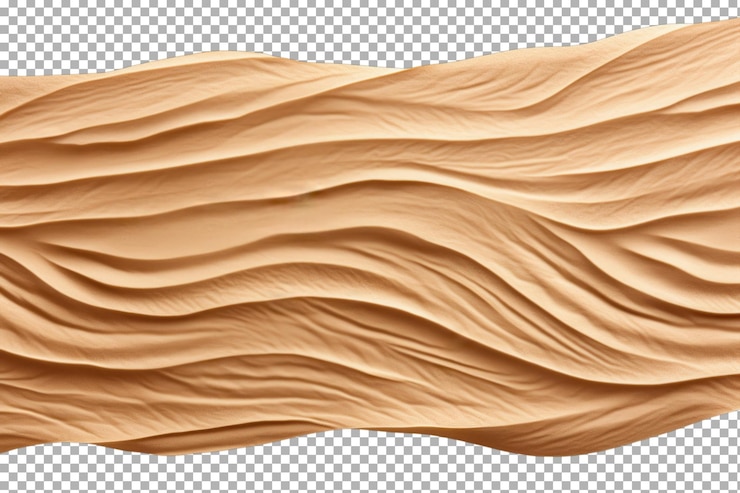 PSD decorative wall panel featuring textured wavy design in neutral tones for modern interior decor