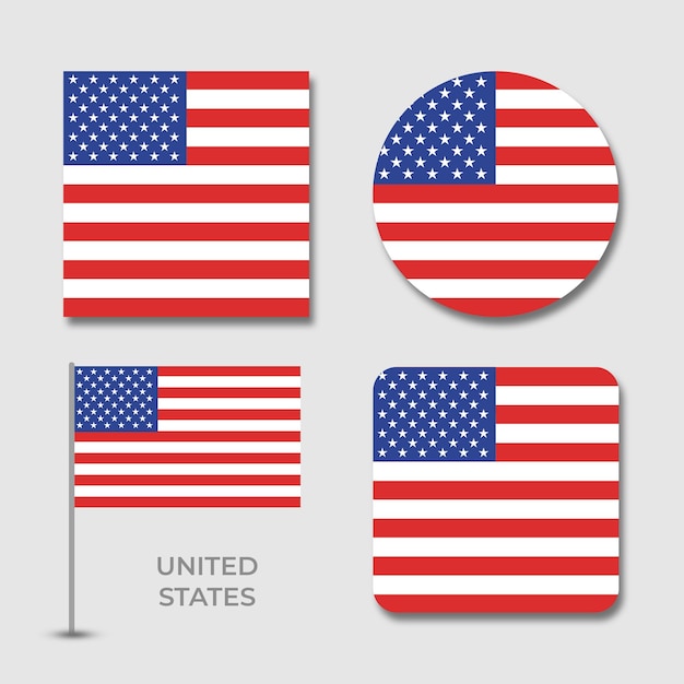 Decorontwerp van vlaggen verenigde staten