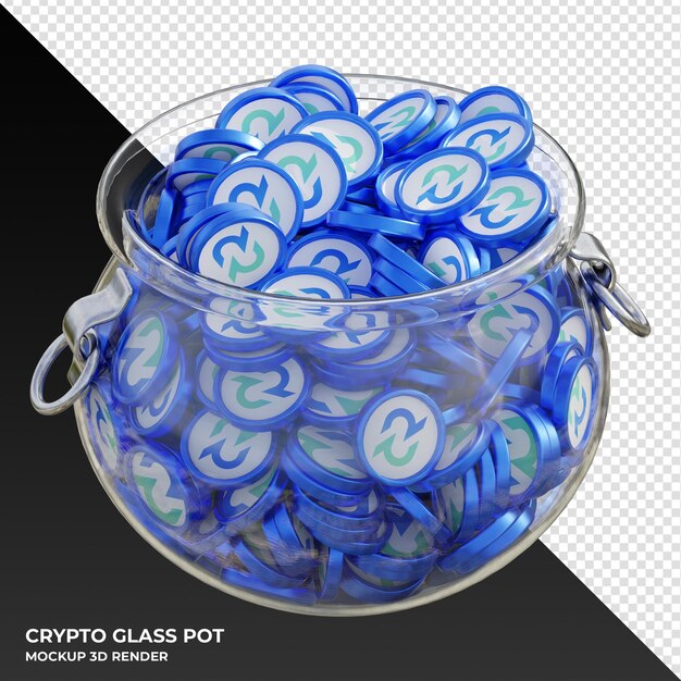 PSD Криптовалюта decred dcr clear glass pot