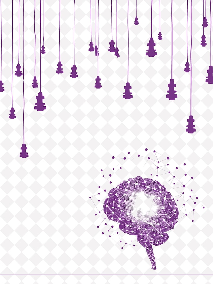 PSD deep learning boundary frame surrounded with deep learning s png creative background design