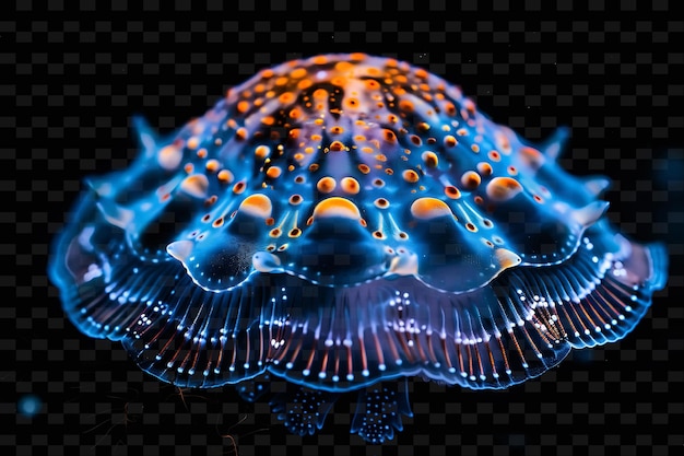 Limpet di mare profondo con distribuzioni di substrati duri e creature marine neon collezioni di colori