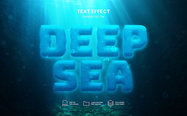 deep sea text effect