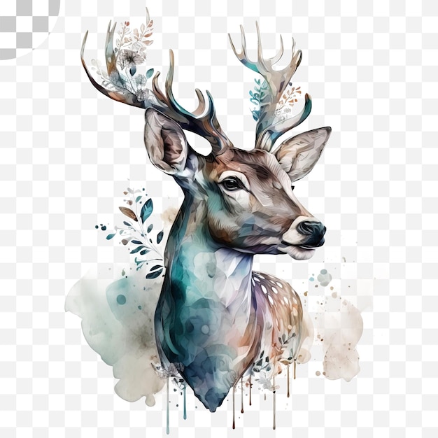 PSD deer in a forest - deer in a forest png download