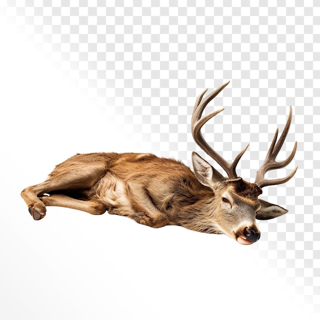 PSD deer isolaled on transparent background