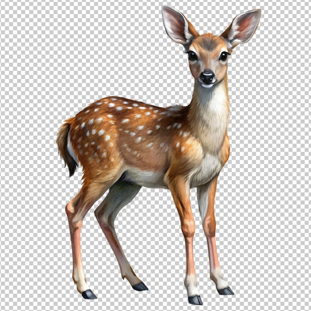 PSD deer mother on transparent background