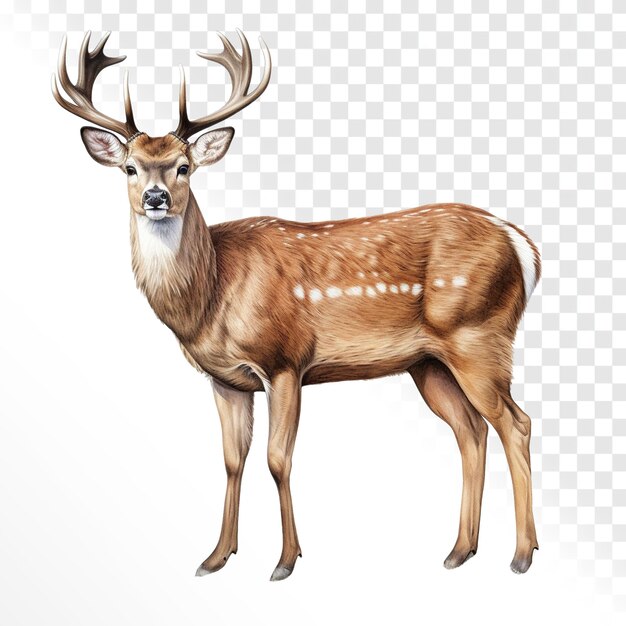 PSD a deer on a transparent background