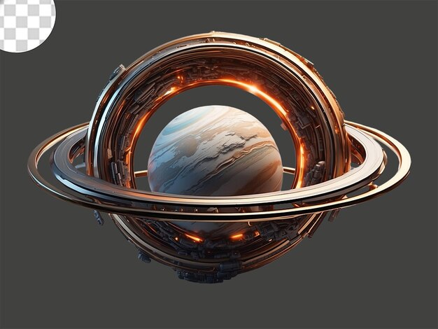 PSD default design a planet with a stunning ring system