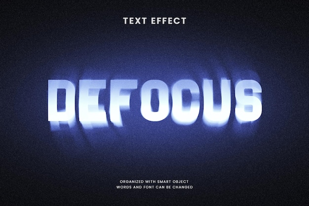 PSD defocus 흐릿한 효과 편집 가능한 텍스트 효과 도시 타이포그래피