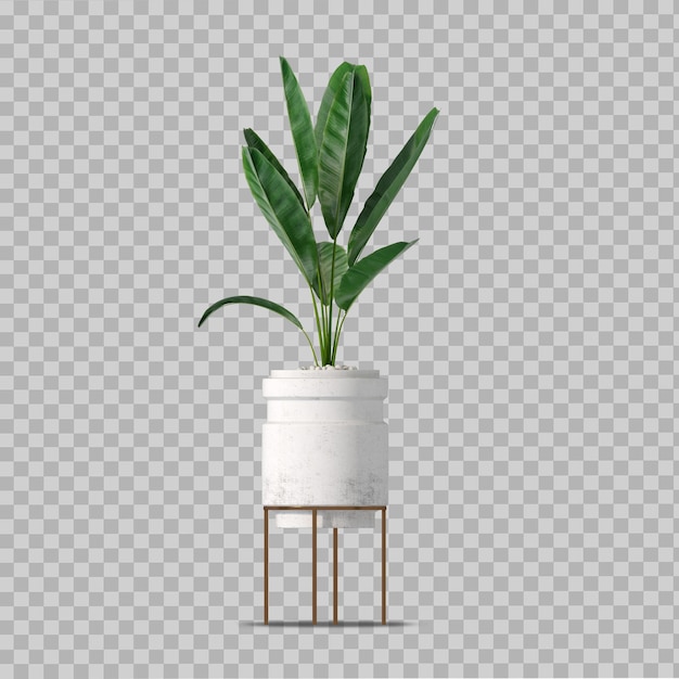 Dekoracja roślin w renderowaniu 3d