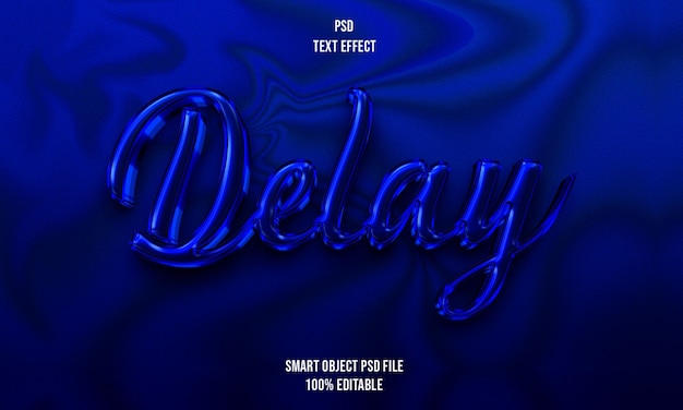 PSD delay text effect