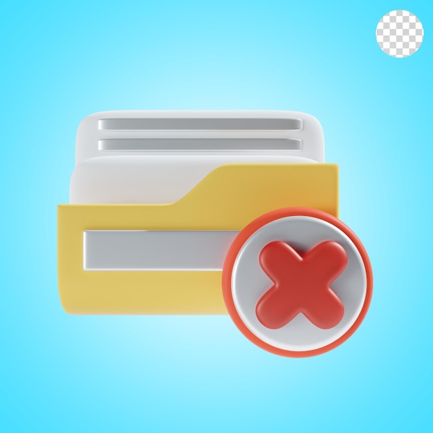 PSD deleted folder icon