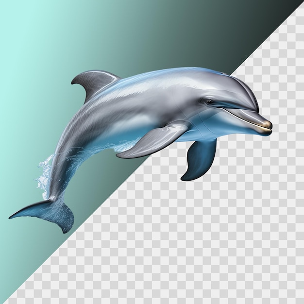 Delfin Izolowany Na Przezroczystym Tle