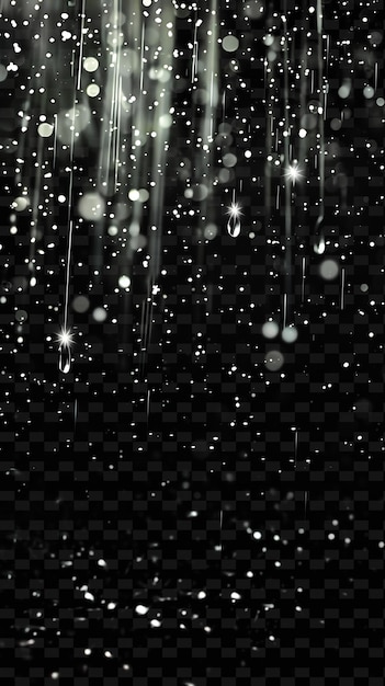 PSD delicate glowing stardust rain with gentle sparkles and silv png neon light effect y2k collection