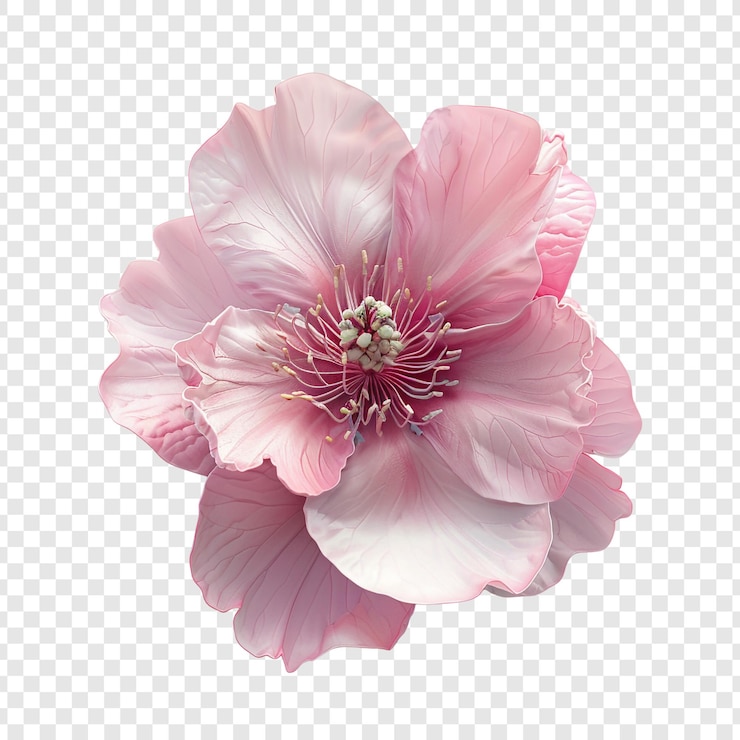 PSD delicate pink flower