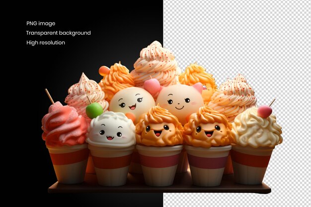 Delicious 3d treat cute food