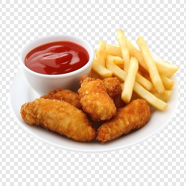 PSD delicious bbq chicken wings isolated on transparent