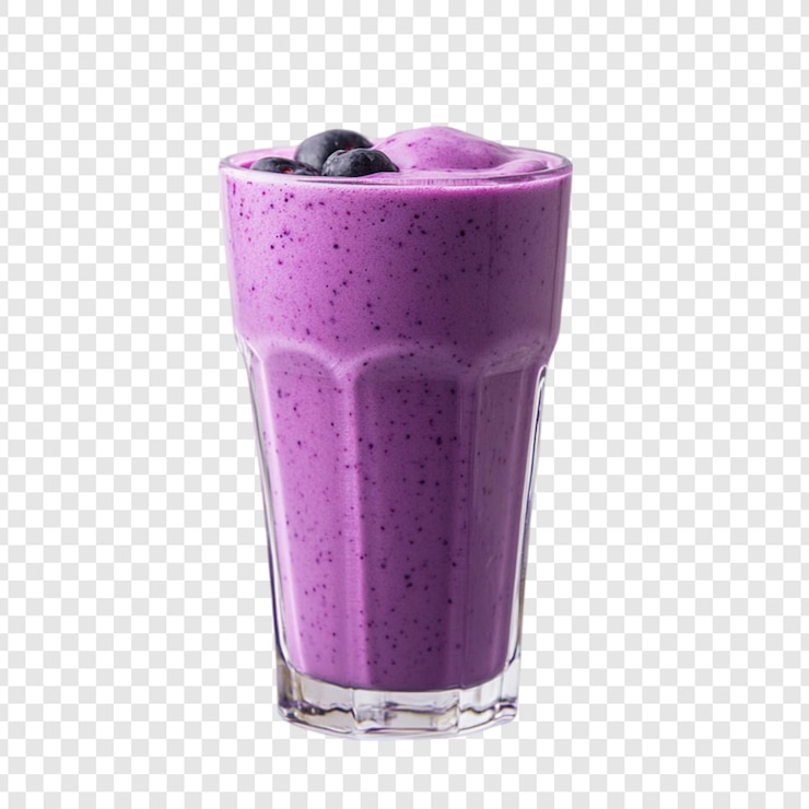 PSD delicious blueberry smoothie refreshing purple drink healthy breakfast