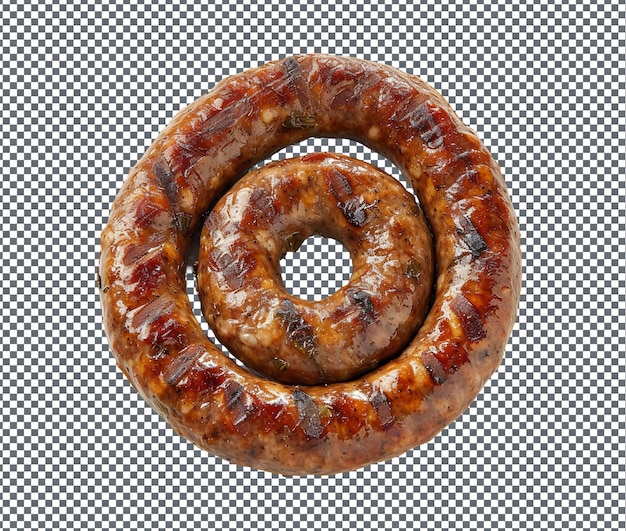 Delicious Boerewors geïsoleerd op een doorzichtige achtergrond