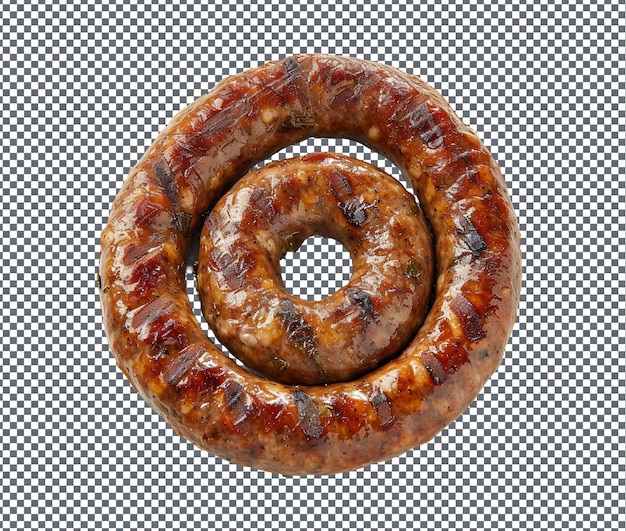 Delicious boerewors geïsoleerd op een doorzichtige achtergrond