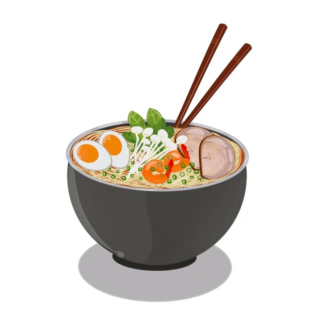 PSD a delicious bowl of ramen