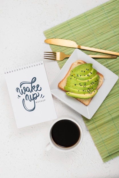 delicious breakfast concept mock-up