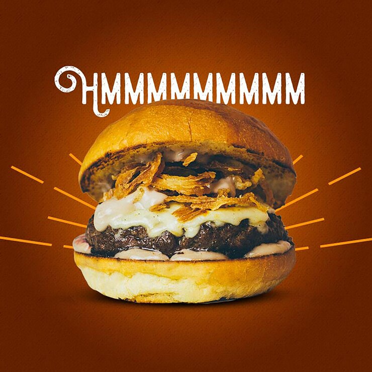 PSD delicious burger banner plakat