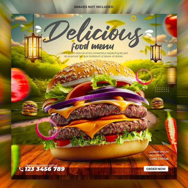 PSD delicious burger