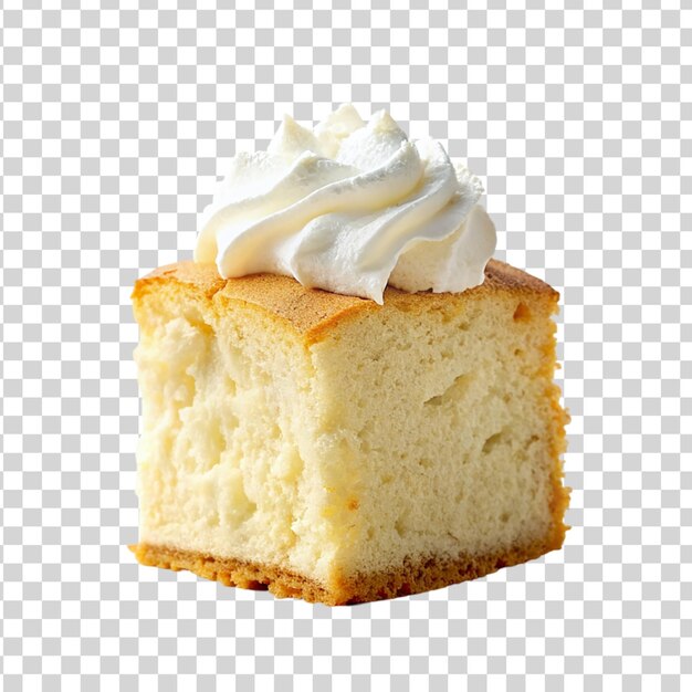 Delicious cake isolated on transparent background