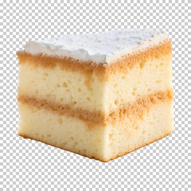 Delicious cake isolated on transparent background