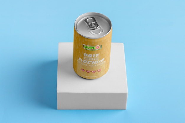PSD delicious canned drink mockup