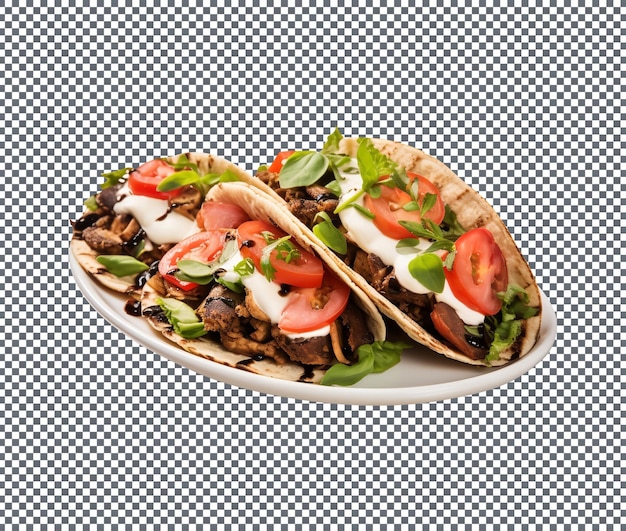 Delicious Caprese Stuffed Portobello Burger geïsoleerd op een doorzichtige achtergrond