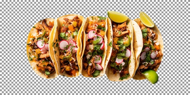 Delicious carne asada isolated on transparent background