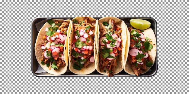 Delicious carne asada isolated on transparent background