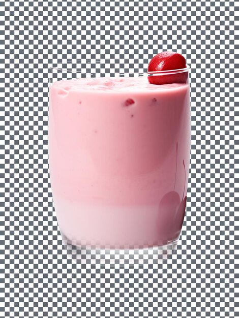 PSD delicious cherry vanilla smoothie isolated on transparent background